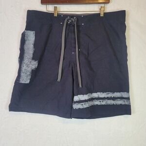 Converse One Star Black Board Shorts Grunge Y2K 90s Surf Skater XL Beach Vaca